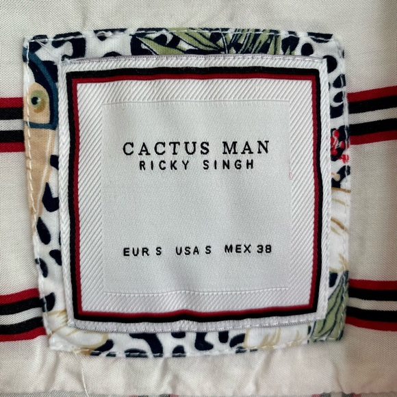 Cactus Man Ricky Singh Striped short sleeve button-up shirt - Picture 4 of 4